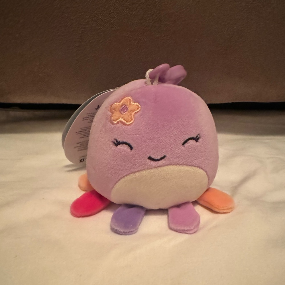 Squishmallows Beula The Octopus - 3 inch Clip